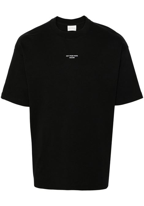 T-shirt le t-shirt slogan in nero Drole de monsieur - uomo DROLE DE MONSIEUR | PERMTS202CO002BL
